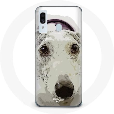 Coque pour Samsung Galaxy A30 Lévrier greyhound Race de chiens