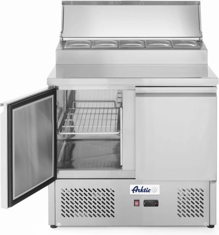Arktic - Saladette - 2 deuren - Met verhoogde GN vitrine - 300L