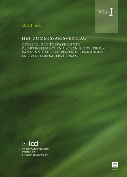Het Commissarisverslag. - Icci - F. Caluwaerts