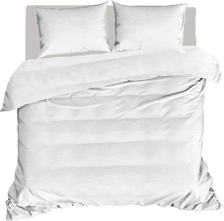 Linolux Dekbedovertrek Washed Cotton Wit 1 persoons