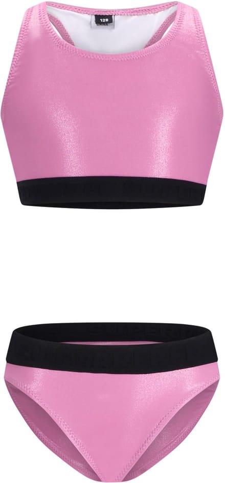SuperRebel R601-5003 Meisjes Bikini Metallic Pink Maat 14-164