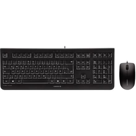 CHERRY DC 2000 - Toetsenbord en muis set - USB - VS - toetsschakelaar: CHERRY LPK - zwart