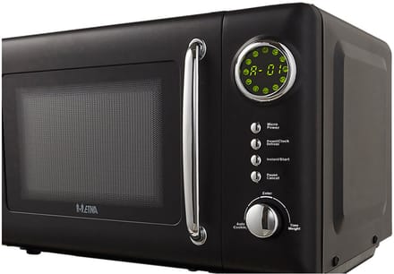 ETNA SMV620ZWA Retro Magnetron - 20 liter - Compact, Stijlvol en Efficiënt met 12 Automatische Programma's