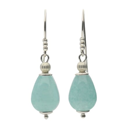 Bela Donaco - Oorbellen Classic – Turquoise Agaat – Sterling Zilver