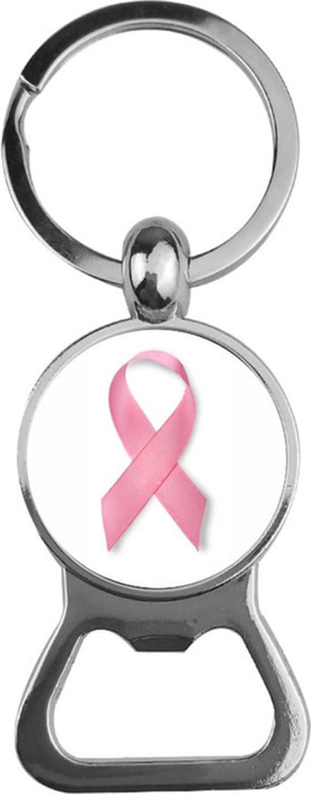 Bieropener Glas - Pink Ribbon