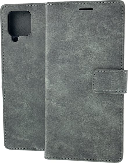 Portemonnee Book Case Hoesje Geschikt voor: Samsung Galaxy A12 grijs