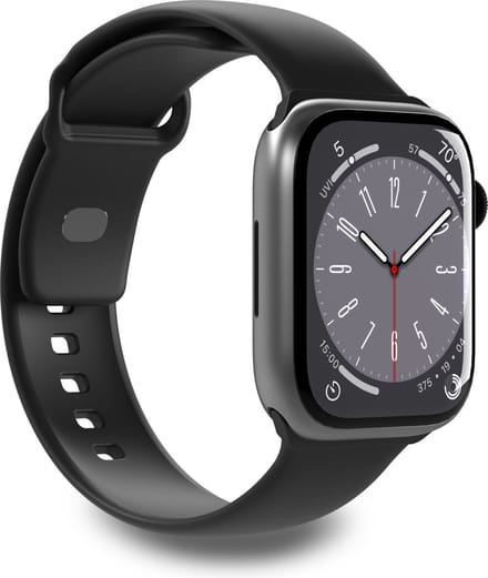 Bracelet en silicone Puro Icon pour Apple Watch 42 / 44 / 45 / 49 mm - noir (2 pièces.) black