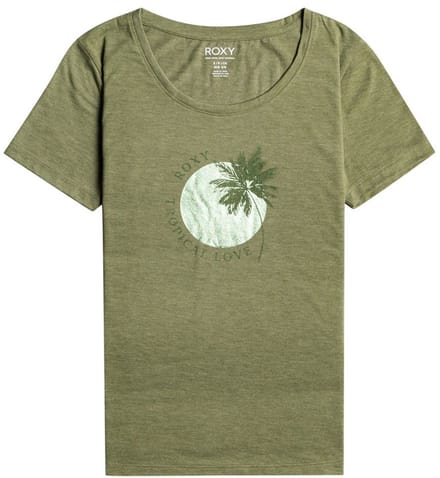 Roxy Chasing The Wave T-shirt Met Korte Mouwen Groen XS Vrouw