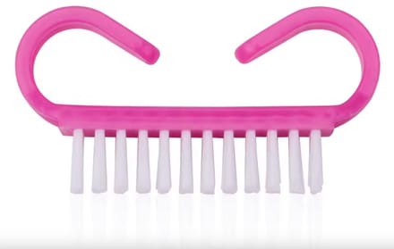 Nagelborstel - nagelborstel kunststof - Set van 3 - Solid - Roze
