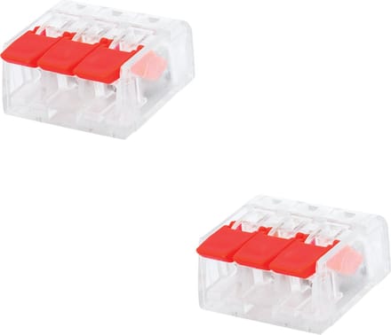 Lasklem Slim Set 2 Stuks - 3 Polig met Klemmetjes - Groen