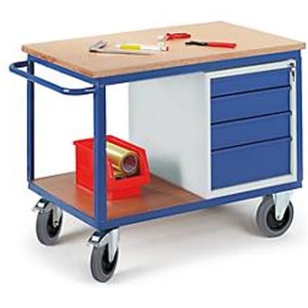 Montagewagen met schuifladen - L 1150 x B 700 mm