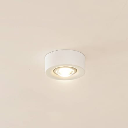Lindby - plafondlamp - 1licht - Gips - H: 5.3 cm - GX53 - wit
