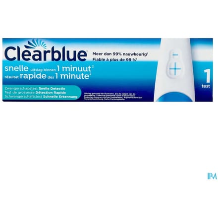 Clearblue zwangerschapstest - Snelle detectie - 1 zelftest