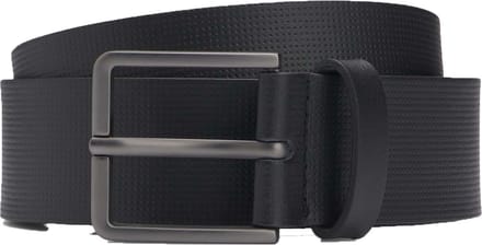 BOSS Leren Riem Ther-Tx_Sz35 Leather Belt W100 Black Zwart
