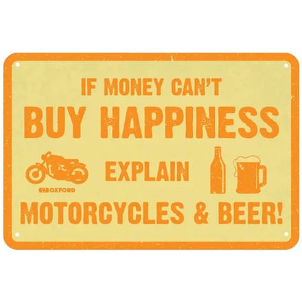 Garage metalen plaat Oxford Buy Happiness