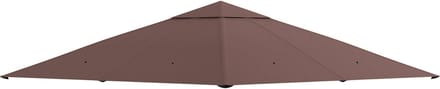 Killogood Vervangend dak voor tuinhuis - polyester - 2.98 x 2.95 m - koffiebruin