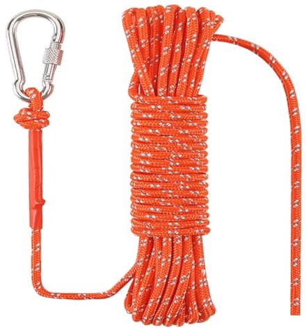 Drijvend Polypropyleen Touw 1/4 inch (6 mm) x 32 Ft (10 Meter) - Reflecterend Oranje voor Boot en Kajak