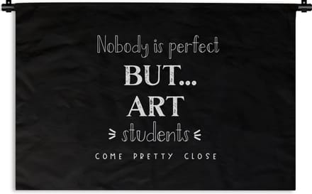 Wandkleed - Wanddoek - Kunst - Quotes - Studeren - Studenten - 150x100 cm - Wandtapijt