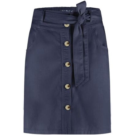 Red Button Birdie skirt cotton linen 51 cm