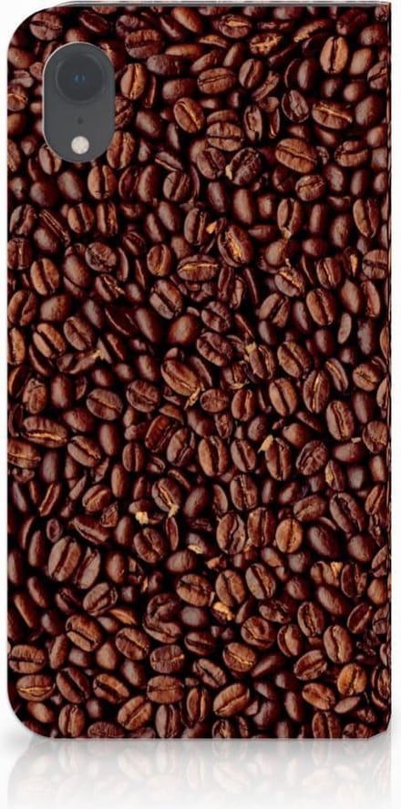 Apple iPhone Xr Flip Style Cover Koffiebonen