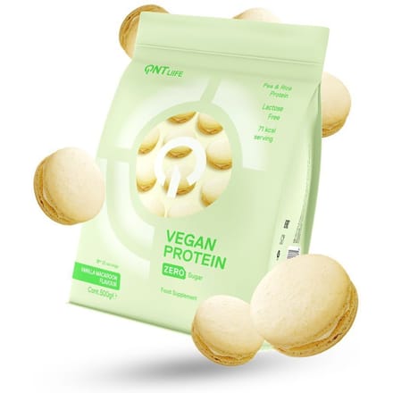 QNT Vegan Protein Zero Sugar Vanilla Macaroon 500 gram