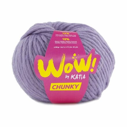Katia WOW Chunky - 56 Lila - Bulky Acryl/Wolmix Garen