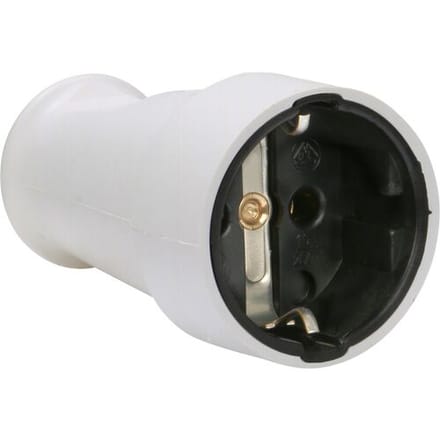 Kopp Contrastekker Randaarde Pvc Wit