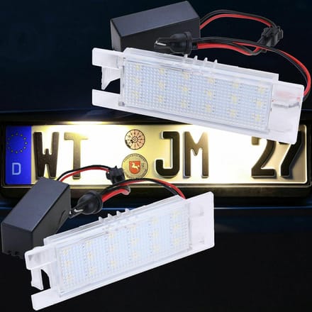 LED Kentekenverlichting Warm Wit Compatibel met Alfa Romeo 147 156 159 166 GT