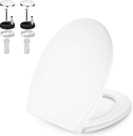 Coree WC Bril - Toiletbril O-zit - Softclose - Afklikbaar - Thermoplast - Wit - TS13