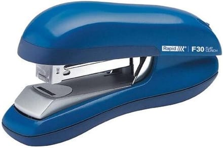 Stapler Halve Strip Capaciteit 30 Vellen Platte Clinch Lichtblauw