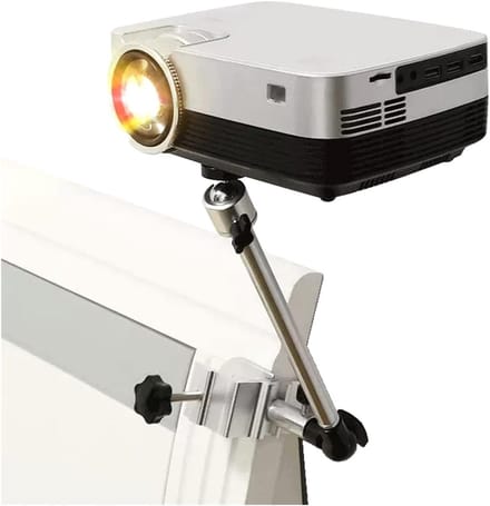Projector Stand - Mini Beugel - Thuisbioscoop Creëren - Punch-Free Bevestiging - Tot 65cm Dikte - Zwart