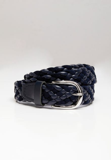 Damart - Gevlochten riem - Dames - Blauw - 85 CM