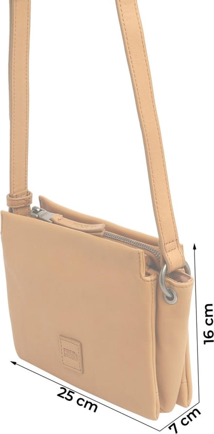 FREDsBRUDER Leren Schoudertas PGL Zita Crossbag Cinnamon Bruine