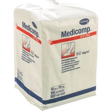 Medicomp 10x10cm 6l. Nst. 100 P/s
