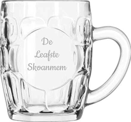 Gegraveerde Bierpul 55cl De Leafste Skoanmem