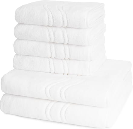 Ross Dames en Heren 4 X handdoek 2 X douchedoek - per set Cashmere feeling