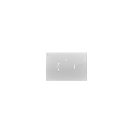 MEPAzero Lumo actuator plate 2-flush technology with design surface for partially recessed installation 421.871