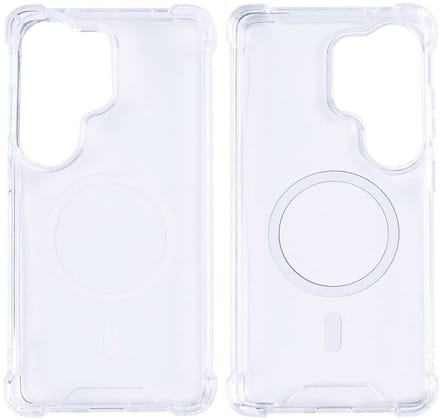 Rixus Anti-Burst Case With MagSafe For Samsung Galaxy S26 Ultra Transparent