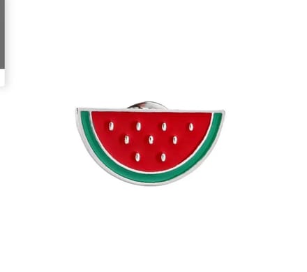 Akyol Watermeloen Meloen Emaille Pin 2.8 cm / 2.3 cm / Rood Wit Groen