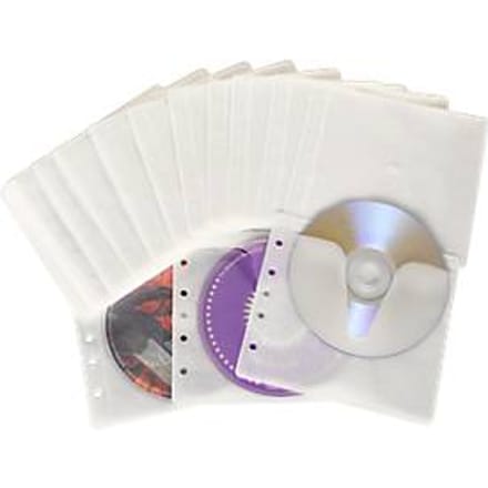 MediaRange | Ordner Ringband | Hoesjes | 2 Disc | Wit | 50 Stuks