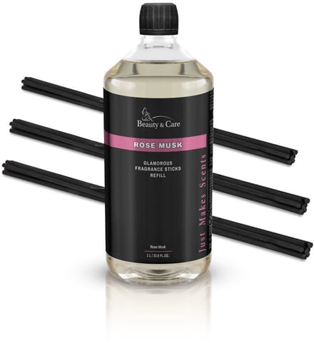 Rozenmusk geurstokjes - Beauty & Care - 1 L. new