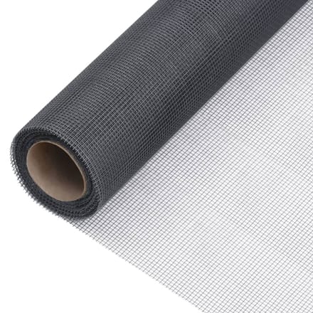 vidaXL - Gaas - 60x2000 - cm - glasvezel - grijs