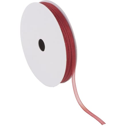 Organza lint, 3 mm - Bordeaux