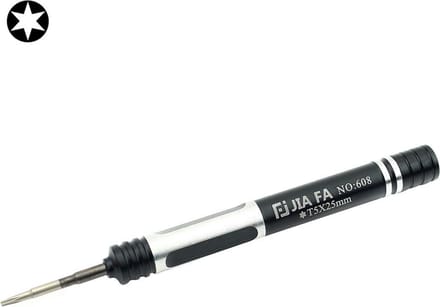 Let op type!! JIAFA JF-608-T5 Torx T5 Mobile Phone Repair Screwdriver (Black)