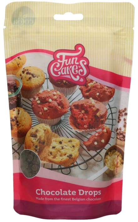 FunCakes Chocolade Drops - Puur - 350g - Bakvaste Chocolade