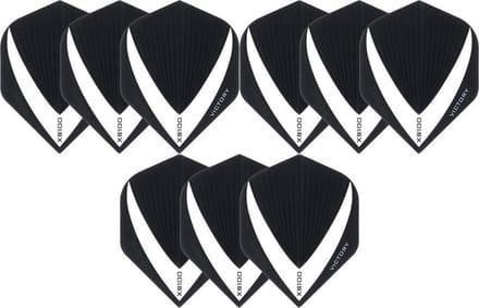 Darts Set - 3 sets (9 stuks) dart flights - Clear - Vista-X