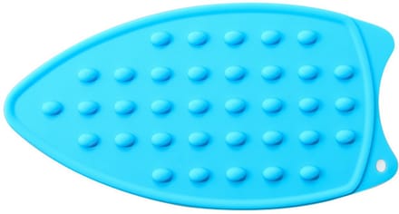 Strijkijzer Onderlegger - Hittebestendige Mat - Veilig Strijken - Flexibel Siliconen Ontwerp - 27 x 14 cm - Blauw