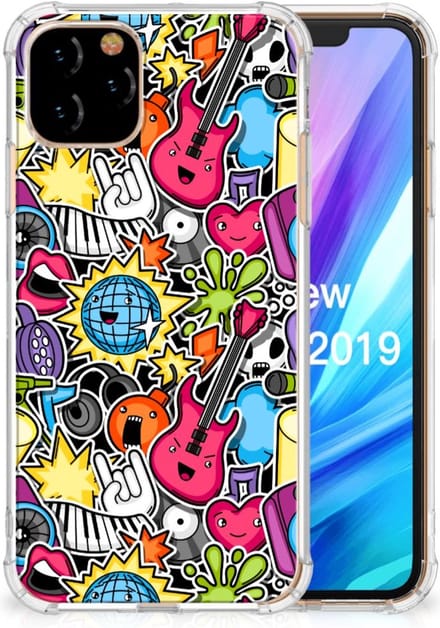 Apple iPhone 11 Pro Anti Shock Bumper Case Punk Rock