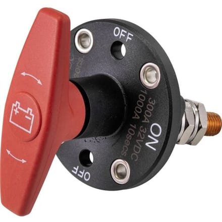 TRU COMPONENTS TC-9075596 Auto accu schakelaar 32 V/DC 300 A 1x uit/aan Continu IP67 1 stuk(s)