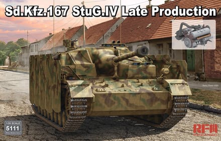 Rye Field Model Modelbouwpakket Auto - 5111 Sturmgeschütz IV - Sd.Kfz. 167 StuG.IV - Tank - Late Productie Plastic - 1:35 - Modelbouw